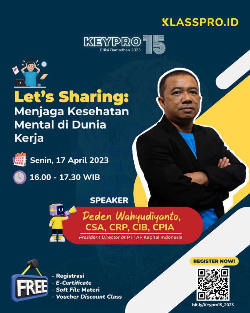 Let’s Sharing : Menjaga Kesehatan Mental di Dunia Kerja